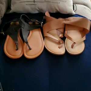 Gently used Lane Bryant & Torrid Brown Sandal Bundle